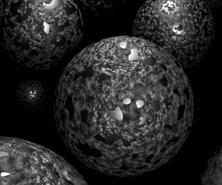 Photo for Close up magnification silica ceramic microsphere 3d rendering - Royalty Free Image