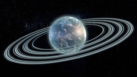 3D-Darstellung von Ringen um Exoplaneten