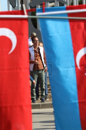 Photo for Turkish presidential and parliamentary election 2023. The People's Alliance's election campaign held in Adana, Turkey, May 9, 2023 - Royalty Free Image