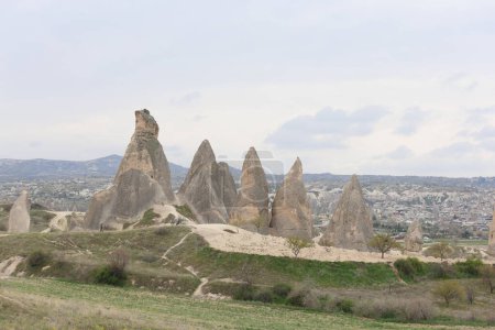 geological formation in cappadocia of Turkey