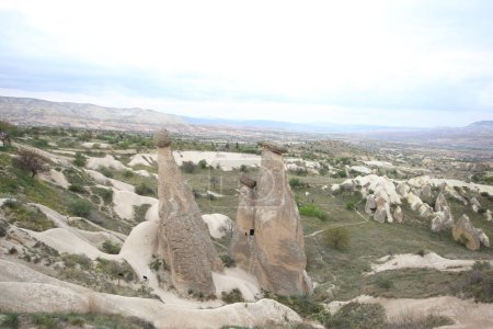 geological formation in cappadocia of Turkey. Fairy Chimneys