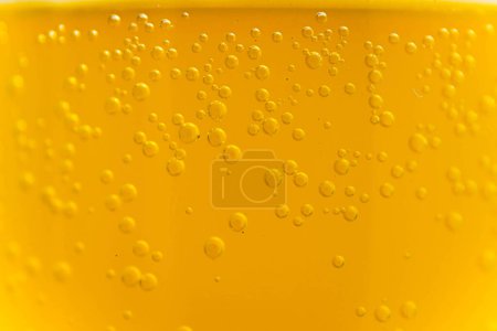 Photo for Close-up and selective focus shot of vitamin C with bubbles on the glass - Royalty Free Image