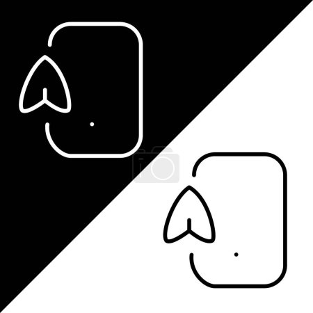 Illustration for Navigation Vector Icon, Outline style icon, from Adventure icons collection, isolated on Black and white Background. - Royalty Free Image