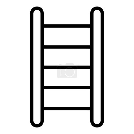 Ilustración de Stair Vector Icon, icono de estilo Lineal, de la colección de iconos de Agricultura, aislado sobre fondo blanco. - Imagen libre de derechos