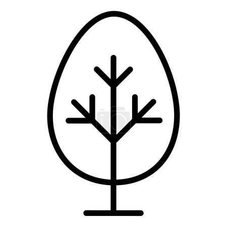 Ilustración de Icono del vector del árbol, icono de estilo lineo, de la colección de iconos de agricultura, aislado sobre fondo blanco. - Imagen libre de derechos