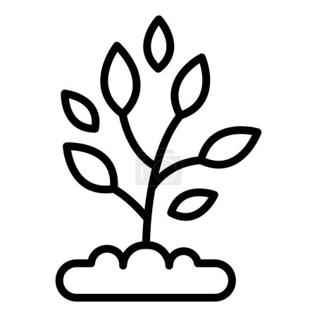 Illustration for Plant Vector Icon, Lineal style icon, from Agriculture icons collection, isolated on white Background. - Royalty Free Image