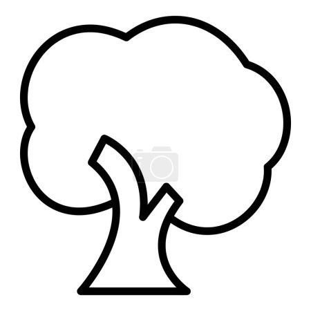 Illustration for Tree Vector Icon, Lineal style icon, from Agriculture icons collection, isolated on white Background. - Royalty Free Image
