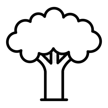 Ilustración de Icono del vector del árbol, icono de estilo lineo, de la colección de iconos de agricultura, aislado sobre fondo blanco. - Imagen libre de derechos