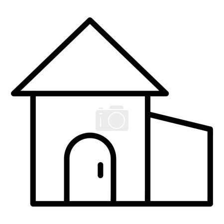 Illustration for House Vector Icon, Lineal style icon, from Agriculture icons collection, isolated on white Background. - Royalty Free Image