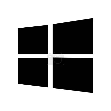 Windows Vector Icon. isoliert auf weißem Hintergrund.