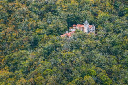 Photo for The old monastery of Santa Cristina in the Ribeira Sacra of Sober Lugo Galicia - Royalty Free Image