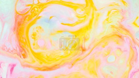 Abstract Fluid Art Background with Swirling Pastel Colors, Liquid Marble