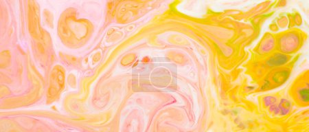 Vibrant Fluid Art Abstract Backdrop with Swirling Organic Shapes