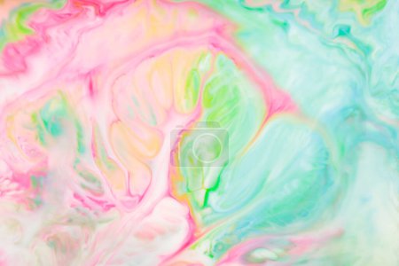 Fluid Art Texture with Swirling Forms, Abstract Colorful Background