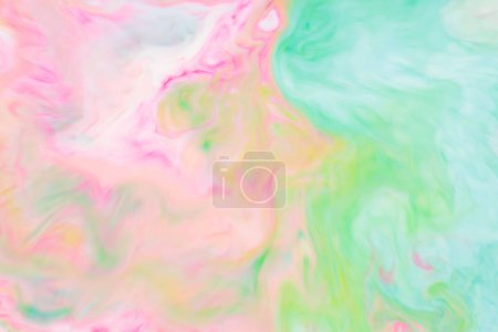 Colorful Fluid Art Marbling Paint Textured Background with Pastel Colors