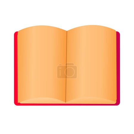 Illustration for The book is a game icon on a white background. Open book. Vector. - Royalty Free Image