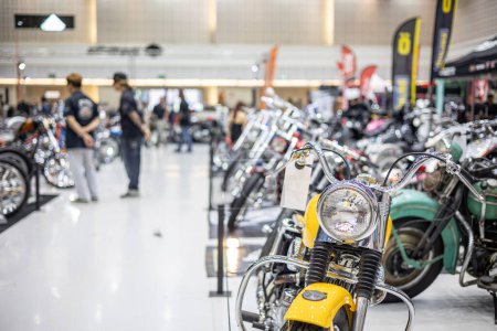 Téléchargez les photos : Harley Davidson Custom build Concours et exposition Chopper Motocycle show festival in Northen bike fest 2023. 20 Mai 2023, Chiang Mai, THAÏLANDE. - en image libre de droit