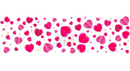 Illustration for Background with flying hearts. Love. Valentine's day. For invitations, postcards, greetings and your decor.Background with flying hearts. Love. Valentine's day. For invitations, postcards, greetings - Royalty Free Image