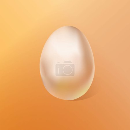 Illustration for Egg realistic illustration. For your decor - Royalty Free Image