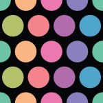 Vector abstract rainbow circles seamless pattern background. Perfect for fabric, scrapbooking, and wallpaper projects. . Vector illustration