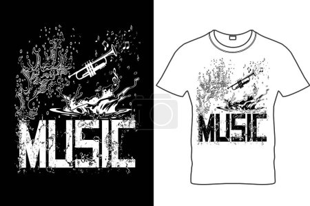 Téléchargez les photos : Musique T-shirt Design, Musicien T-shirts Musique Slogan Chemise Musique T-shirt Musique Amant Chemise. - en image libre de droit