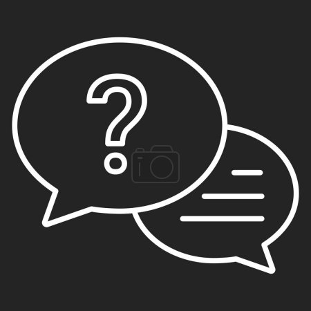 Umfassende Fragen und Antworten (Q & A) Icon: Interaktives Wissen