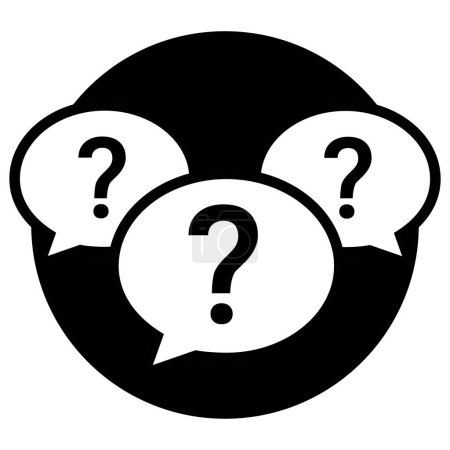 Frage und Antwort (Q & A) Icon: Interaktiver Wissensaustausch