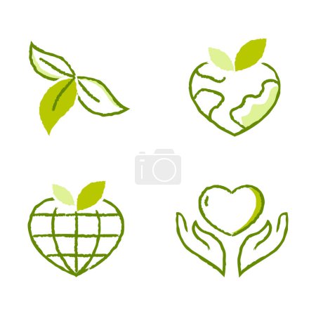 Illustration for Corporate social responsibility, Ethical business practices, Socially responsible companies, Sustainability and social responsibility. Social Responsibility Vector Line Icon with hand-drawn touch. - Royalty Free Image
