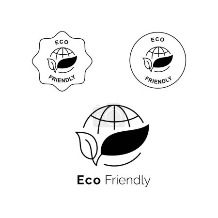 Illustration for Embrace sustainability with this eco-friendly icon. It represents a commitment to the environment and eco-conscious choices. Ideal for eco-friendly brands, green initiatives, and environmentally conscious content. - Royalty Free Image