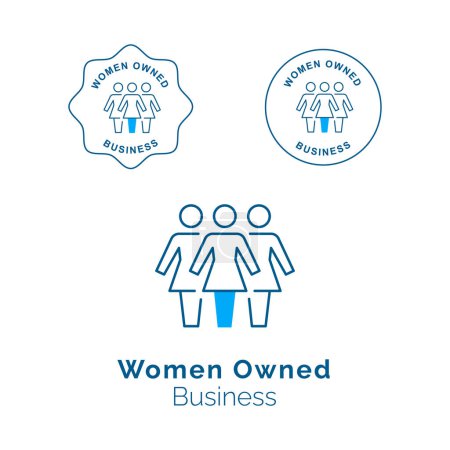Illustration for Celebrate the empowerment of women entrepreneurs with this iconic symbol. It represents the strength and determination of women-owned businesses. Perfect for showcasing and supporting female-led enterprises. - Royalty Free Image