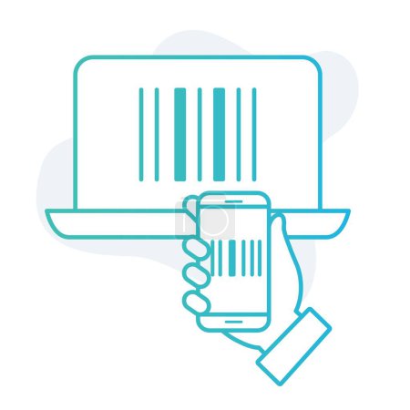 Scan with Ease. Barcode Reader Icon. Vector Icon.