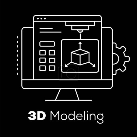 3D Modeling and Prototyping Vector Line Icons. Revolutionize product development with advanced 3D modeling and rapid prototyping, accelerating your path from concept to market success.