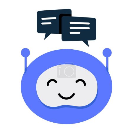 Conversational Agents Icon. AI powered virtual assistants facilitating seamless interaction and support.