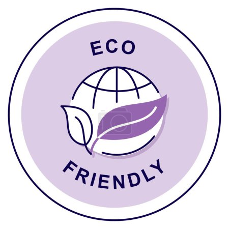 Environmentally Sound: Eco-Friendly. Vector Badge Icon.