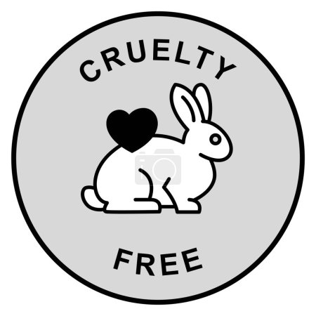 Illustration for Compassionate Care: Cruelty-Free - Royalty Free Image