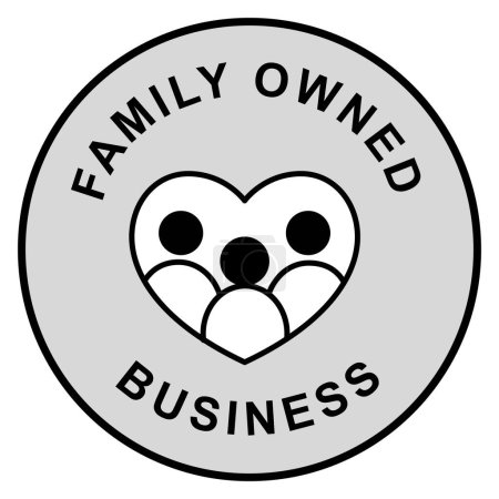 Illustration for Family Values: Family Owned Business - Royalty Free Image