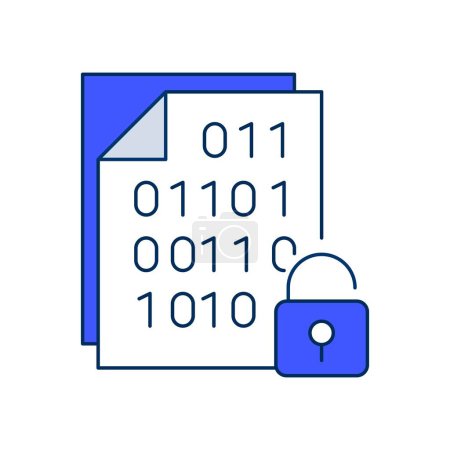 Gewährleistung der Datensicherheit durch das verschlüsselte Dokument-Symbol, das den Schutz sensibler Informationen durch Verschlüsselung symbolisiert und sie vor unbefugtem Zugriff schützt.