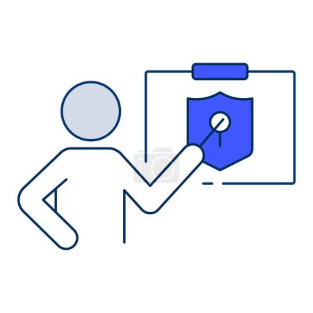 Promote security awareness with the security awareness training icon, providing educational programs to empower users with knowledge and skills to recognize and respond to security threats.