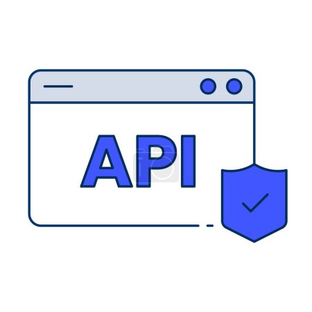 Secure API endpoints with the API security icon, implementing measures to authenticate users, validate requests, and prevent API abuse and attacks.