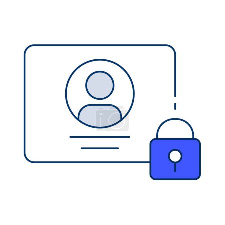 Illustration for Manage identities and access securely with the IAM icon, implementing policies and controls to ensure authorized access and protect sensitive information. - Royalty Free Image