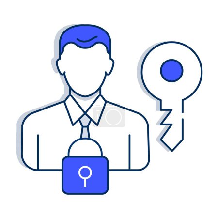 Gestion des accès avec l'icône IAM - SSO, offrant aux utilisateurs des expériences de connexion unique et transparente tout en assurant la sécurité et la conformité.