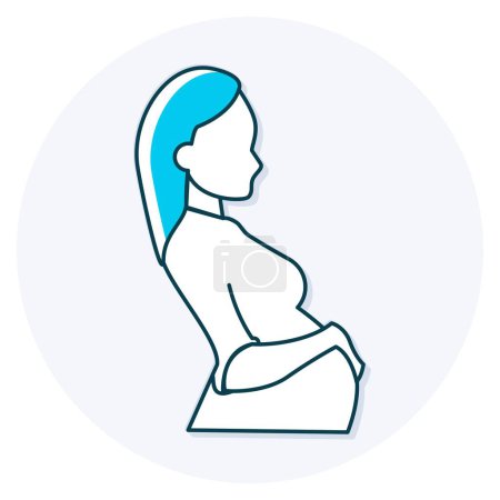 Ilustración de Implementar paneles de vientre de apoyo para la innovación de desgaste de la maternidad, ofreciendo a las personas embarazadas mayor comodidad y apoyo durante diversas actividades. - Imagen libre de derechos