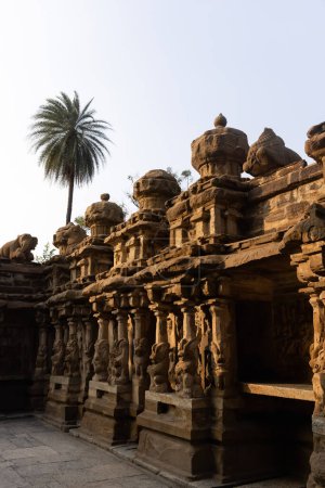 Photo for South India, 22 march 2023: Beautiful Indian Temple. Sunset time. High quality photo - Royalty Free Image