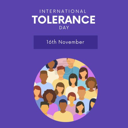Photo for International tolerance day  november 16 - Royalty Free Image