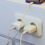 Power with a connected USB charger