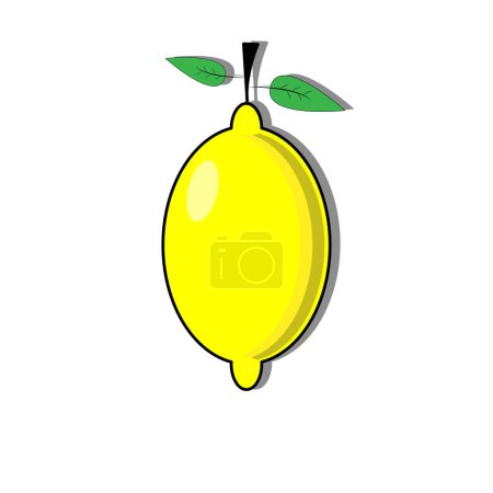 Foto de Limones frescos. icono amarillo diseño vector ilustración - Imagen libre de derechos