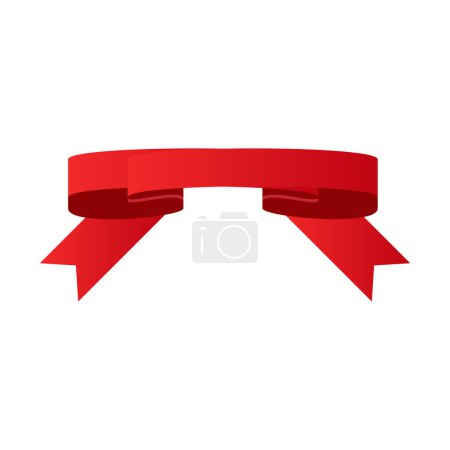 Foto de Cinta roja, Banners de diseño moderno, insignias, etiquetas - Elementos de diseño sobre un fondo blanco - Imagen libre de derechos