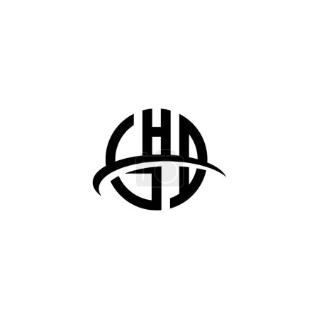 Foto de Plantilla vectorial de diseño de logotipo de carta GHD. Carta abstracta GH logotipo vinculado - Imagen libre de derechos