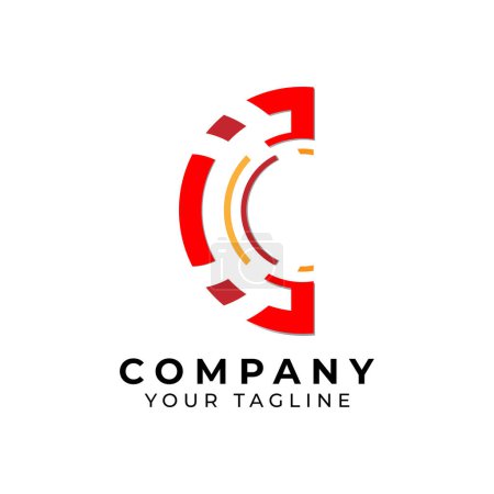 Foto de C Carta Logotipo Diseño con Tipografía de Negocios Creativos Modernos Vector Template. - Imagen libre de derechos