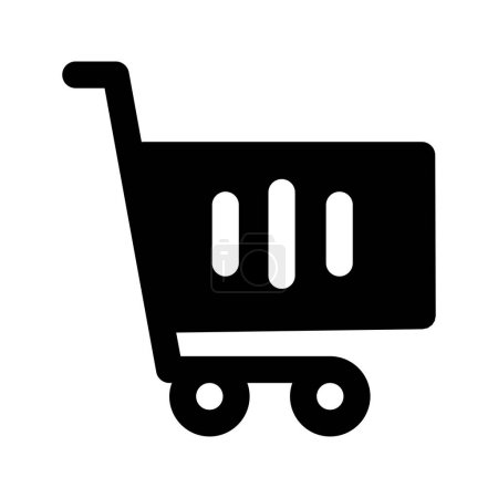 Ilustración de Vector de icono de carrito de compras. Diseño plano estilo vector ilustración - Imagen libre de derechos
